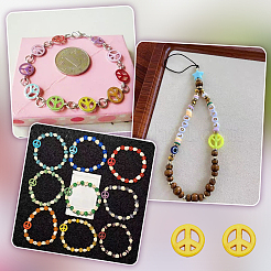 4 нити синтетических бирюзовых бусин G-BC0001-54B-03