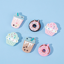 18 шт. 6 стильных экологически чистых силиконовых бусины для пищевых продуктов SIL-GO0001-31