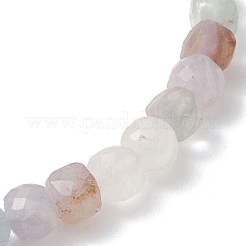 Браслеты из натуральных кубических бусин флюорита для женщин&nbsp;BJEW-JB13175