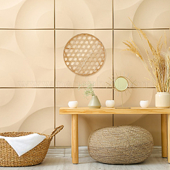 1 комплект настенных цветочных украшений ручной работы из макраме из хлопка AJEW-DC0001-21