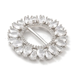 Пряжки из латуни с микропаве KK-K293-20P