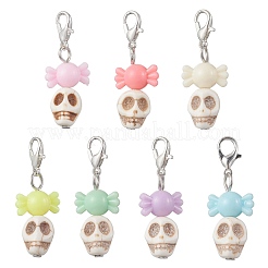 Подвесные украшения из искусственной бирюзы&nbsp;HJEW-JM03948-02