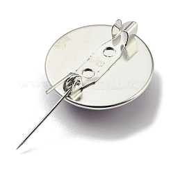 Круглые стеклянные броши FIND-Q096-01P