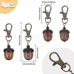 Деревянная подвеска HJEW-AB00442