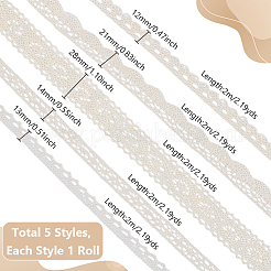 10м 5 стиля ажурные хлопковые кружевные ленты с цветами OCOR-UN0001-14