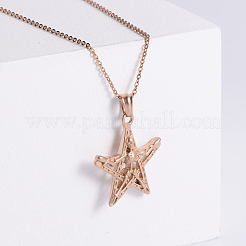 Винтажные готические ожерелья из нержавеющей стали с подвеской в виде скелета-пентаграммы для женщин и мужчин DG5825