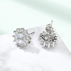 Серьги-гвоздики из циркония&nbsp;LS-EJEW-R009-02P