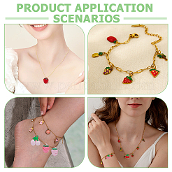 48шт 6 цвета прозрачные подвески из смолы&nbsp;RESI-AR0001-55