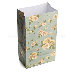 Sacchetto di fiori di carta regalo floreale&nbsp;CARB-WH0001-02C