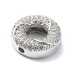 Покрытие стойки латунь микропаве прозрачные кубические циркониевые бусины KK-U014-03P