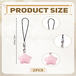 2шт агатовые ремешки для мобильного телефона&nbsp;HJEW-LP0001-46B