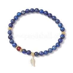 Lapis naturale bracciali tratto Lazuli&nbsp;BJEW-JB11964-01