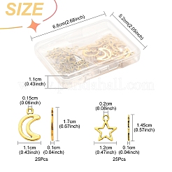 50 шт. 2 стиля подвески из сплава в тибетском стиле&nbsp;TIBEP-FS0001-29AG