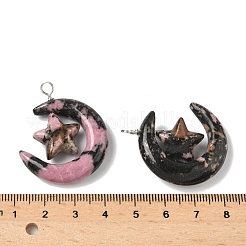 Природные подвески родонит&nbsp;G-Z086-01P-19