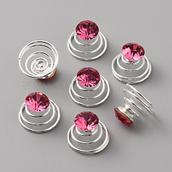 Pinza de pelo de bobinas de espiral de hierro de moda&nbsp;OHAR-WH0021-15C