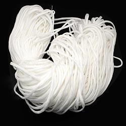 7 Innenkerne Polyester- & Elasthan-Kordelseile, einfarbig, zur Herstellung von Seilarmbändern, weiß, 4~5 mm, ca. 109.36 Yard (100m)/Bündel, 420~500 g / Bündel