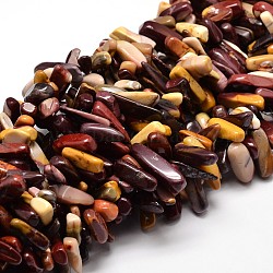 Natural Mookaite Chip Beads Strands, 8~30x5~12mm, Hole: 1mm, about 15.3 inch~15.7 inch