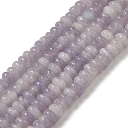 Fili di perle di giada lilla naturale, rondelle, 4~4.5x2~2.5mm, Foro: 1.2 mm, circa 155~163pcs/filo, 15.24''~15.31'' (38.7~38.9 cm)