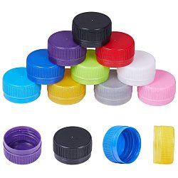 Пластиковые крышки для бутылок, колонка, разноцветные, 32.5x16.5 мм, внутренний диаметр: 28.5 мм, около 100 шт / упаковка