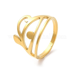 Ионное покрытие (ip) 304 кольцо на палец из нержавеющей стали, Регулируемые кольца «Египетский глаз Гора» для женщин, реальный 18k позолоченный, внутренний диаметр: 17 мм