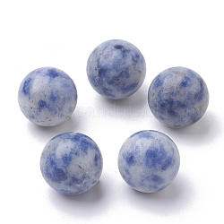 Натуральные синие пятна яшмы, сфера драгоценного камня, круглые, нет отверстий / незавершенного, 10 мм