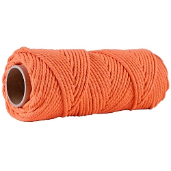 Cordón de algodón redondo de 50m., para envolver regalos, diy artesanal, coral, 4mm, alrededor de 54.68 yarda (50 m) / rollo