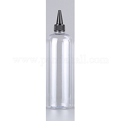 ペット接着剤ボトル  スクイズボトル  ポリプロピレン(pp)ボトルキャップ付き  透明  22.5x6.3cm  容量：500ミリリットル
