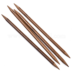 Ferri da maglia a doppia punta in bambù (dpns), Perù, 250x9mm, 4pcs/scatola