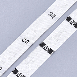Etiquetas de talla de ropa (34), Accesorios de la ropa, etiquetas de tamaño, blanco, 12.5mm, aproximamente 10000 unidades / bolsa