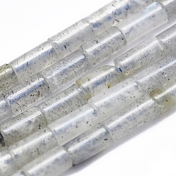 Chapelets de perles en labradorite naturelle , colonne, 3.5~4x2mm, Trou: 0.7mm, Environ 100 pcs/chapelet, 15.35 pouce (39 cm)