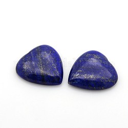 Naturales lapis lazuli cabochons, corazón, 29~30x29~30x6~8mm