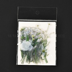 40 set di adesivi adesivi per animali domestici impermeabili, motivo a fiori, modello di fiore, 7.9~8.6x2.3~6.2x0.015cm, 40pcs/scatola