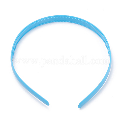 Haarschmuck einfache Plastik Haarband Zubehör, mit Zähnen, Deep-Sky-blau, 114~120x12~12.5 mm