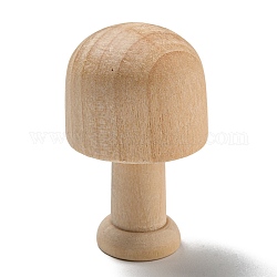 Schima superba деревянный гриб детские игрушки, незаконченные деревянные фигурки деревьев для художественной росписи, пасхальное украшение, деревесиные, 4x2.4 см