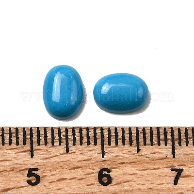 Синтетических бирюзовый кабошон G-G759-Z22-1