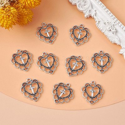 Сплавочные подвески тибетского стиля TIBE-YW0001-43-1