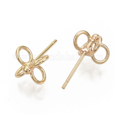 Латунь серьги KK-T050-53G-NF-1