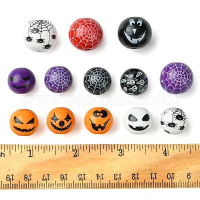 Набивные деревянные европейские бусины WOOD-FS0001-30-1