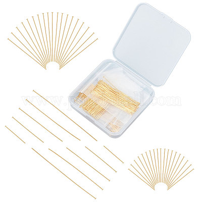 200pcs Mixed Metal Color Eye Head Pin Needles Beads Supplies For Jewelry  Making