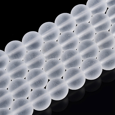 Прозрачные стеклянные бусины GLAA-T032-T10mm-MD13-1