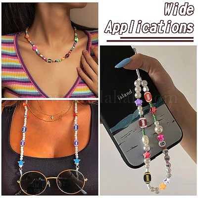 1 пакетик регбийных бусин из полимерной глины ручной работы CLAY-CJ0002-02-1