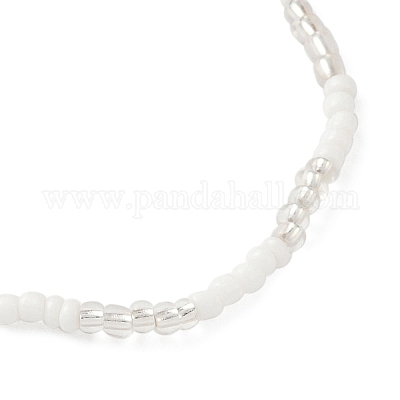 Стеклянные бусины эластичные браслеты для женщин BJEW-JB11638-04-1