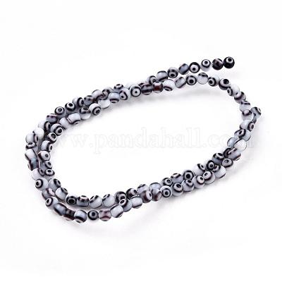 Ручной сглаз бусины круглые пряди из бисера LAMP-L055-4mm-09-1