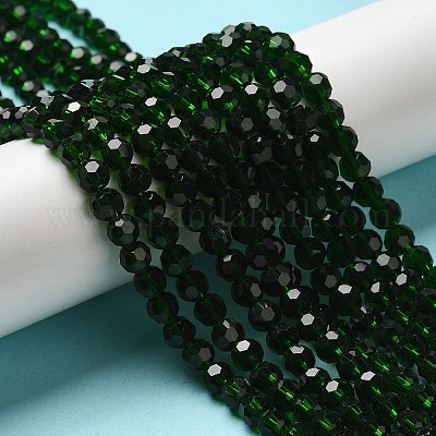 Прозрачные стеклянные бусины EGLA-A035-T6mm-D10-1