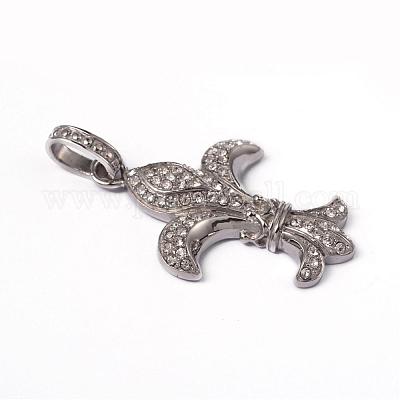 Подвески из хирургической нержавеющей стали 316 со стразами STAS-L184-038-1