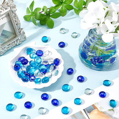 90шт 3 цвета стеклянные кабошоны GLAA-SC0002-07-1