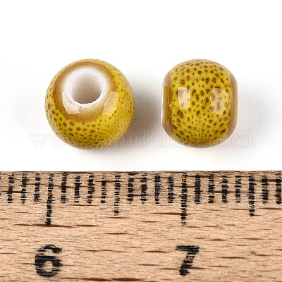 Фарфоровые бусины ручной работы PORC-D300-A26-1