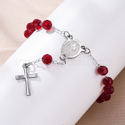 Браслеты из звеньевой цепи из нержавеющей стали 304 BJEW-A032-05P-1