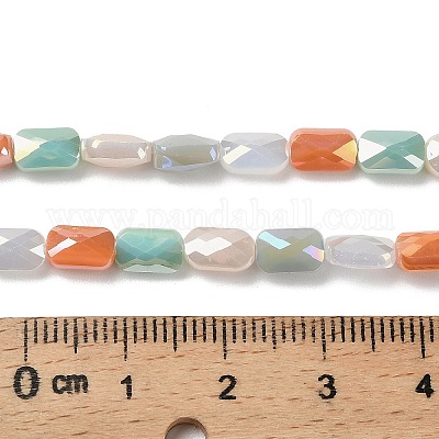 Стеклянные бусины с гальваническим покрытием  EGLA-P065-02A-04-1