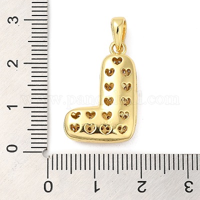 Латунные микро проложить кубического циркония подвески KK-E061-03G-12-1